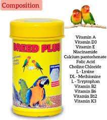 Breed Plus Birds Health Supplement, 50g Advanced Formula for Breeding Pet Birds