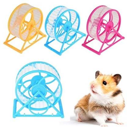 Petzlifeworld Rotatory Small Pet Jogging Running Round Disc Wheel for Hamster Guinea Pig Etc. (1 Pcs Random Color) Pet Treadmill  (Manual)