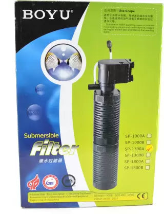 Boyu Aquarium Fish Tank Submersible Internal Filter  (SP-1300A | 34W |1800L/H)