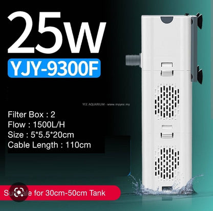 YEE Aquarium Fish Tank Internal Filter ( YJY-9300F| 25W | 1500L/H)